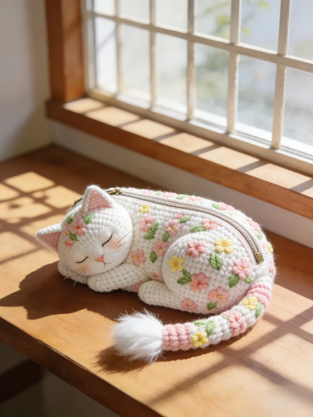 কাসুগা পার্চিং কিটেন পেন কেস ক্রোশেট [টিউটোরিয়াল সহ]