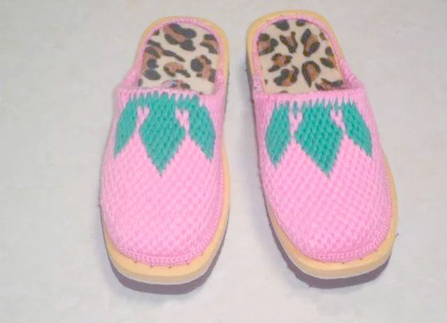 废旧毛线巧利用！手把手教你织带后跟保暖毛线拖鞋，寒冬居家超舒服