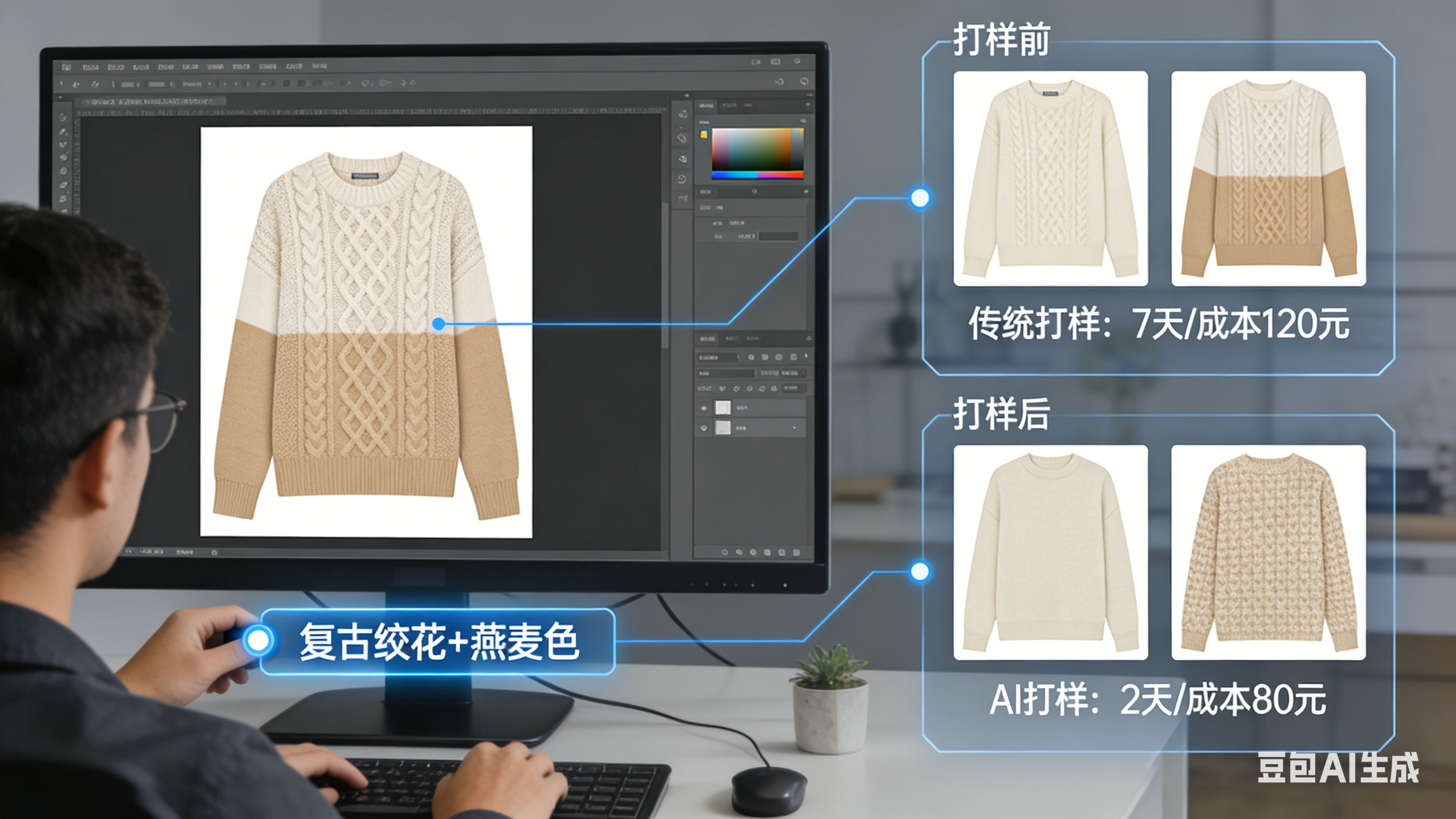 Binabago ng AI sweater malaking modelo ang kahusayan sa industriya, ang Lixian Oumu Woolen Textile Co., Ltd. ay nangunguna sa isang bagong rebolusyon sa woolen textile intelligent manufacturing
