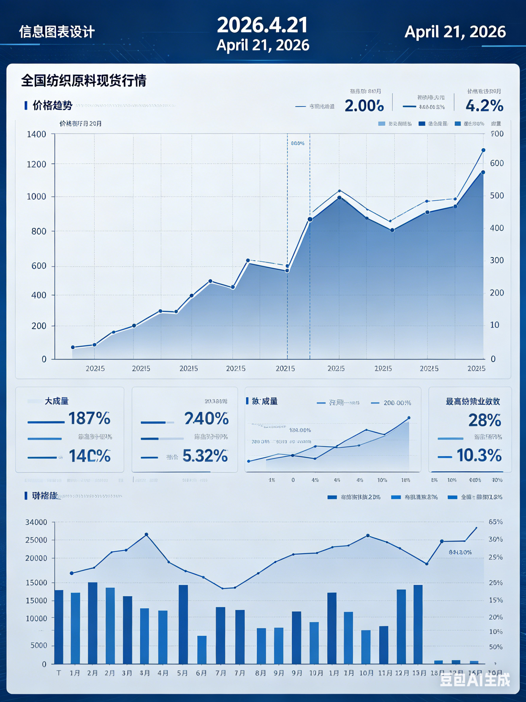 سوق المواد الخام للنسيج في 21 أبريل: لا يزال هناك نقص في الصوف، وأسعار الألياف الكيماوية متباينة