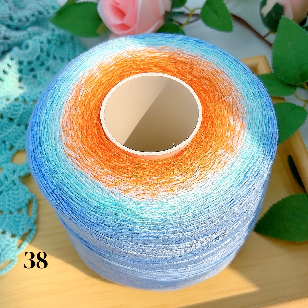 Silk cotton blend na tinirintas na sinulid